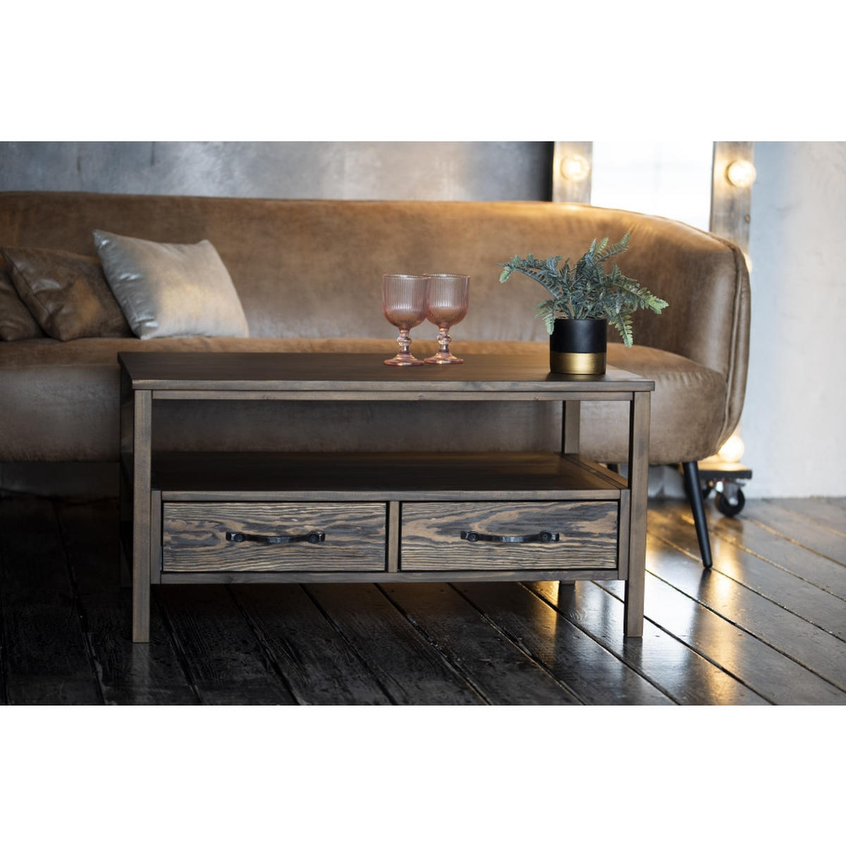 COUCHTISCH - Dunkelbraun, Holz (60/90/45cm) - MSL wooden furniture