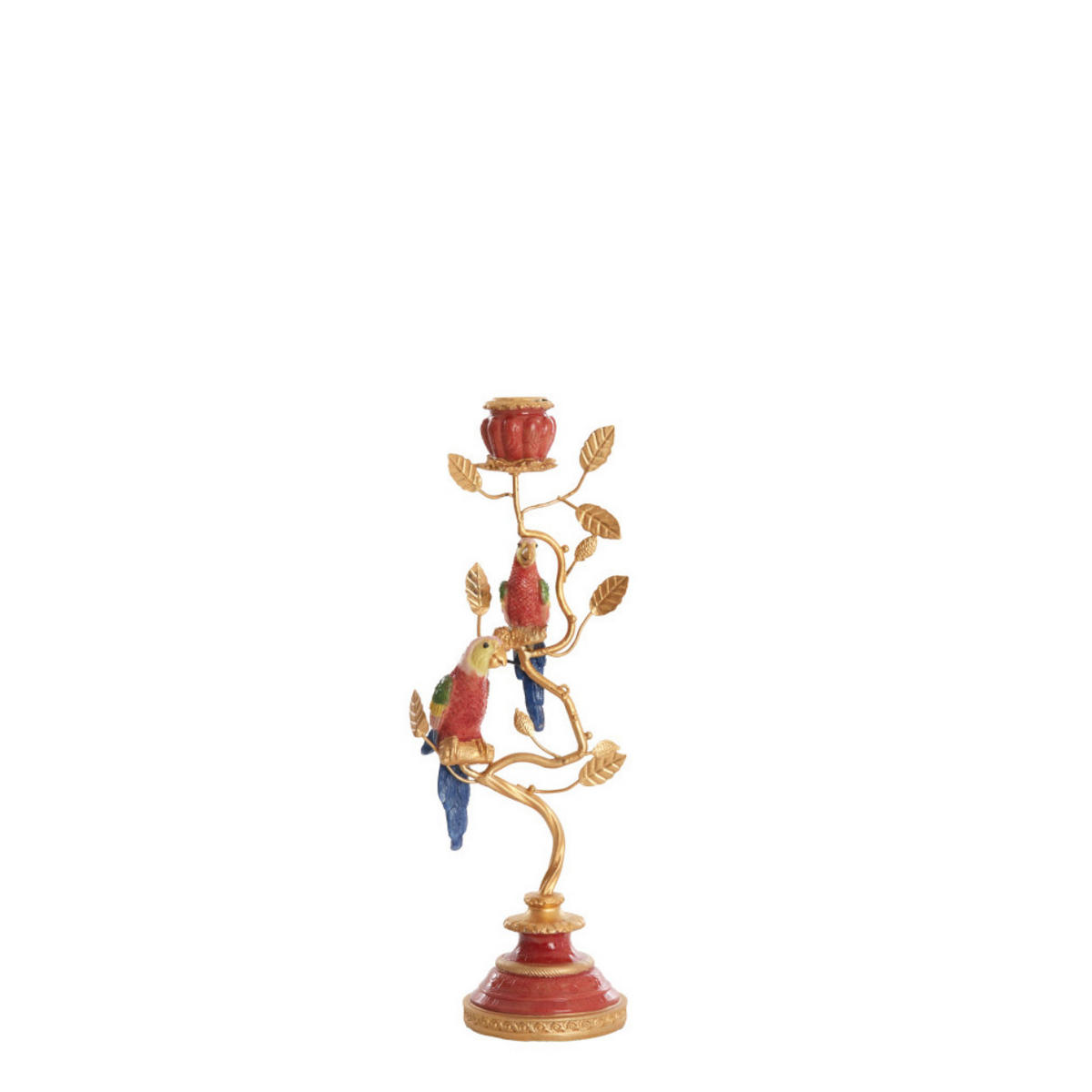 KERZENSTÄNDER Bird - Orange - 14/9/32.5 cm - Orange, Metall (9/32.5/14cm) - Light & Living