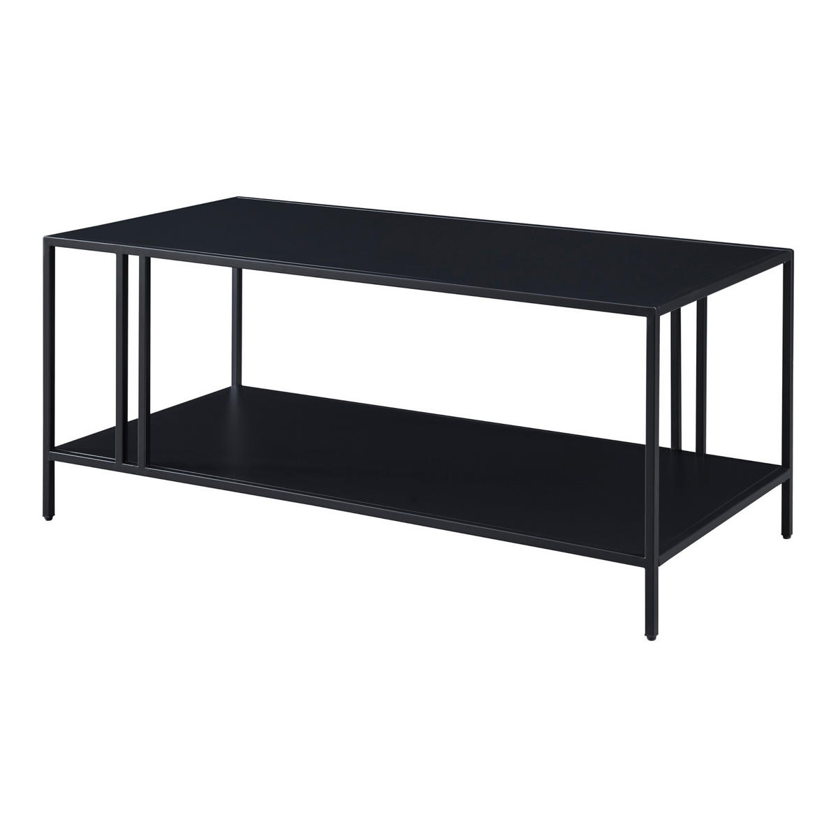 COUCHTISCH Kumlinge 110/55/47 cm - Schwarz, Metall (55/110/47cm) - [en.casa]