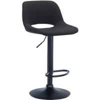 BARHOCKER Stoff schwarz - Schwarz, Textil (42/86/46cm) - CLP
