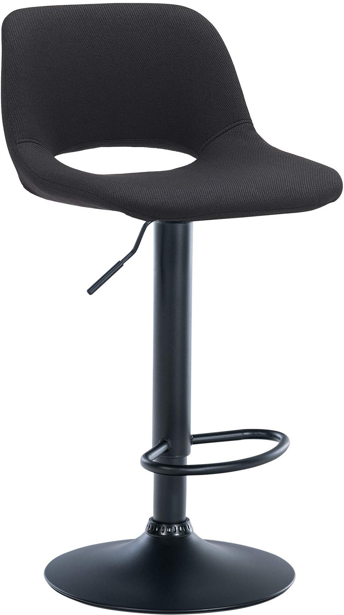 BARHOCKER Stoff schwarz - Schwarz, Textil (42/86/46cm) - CLP