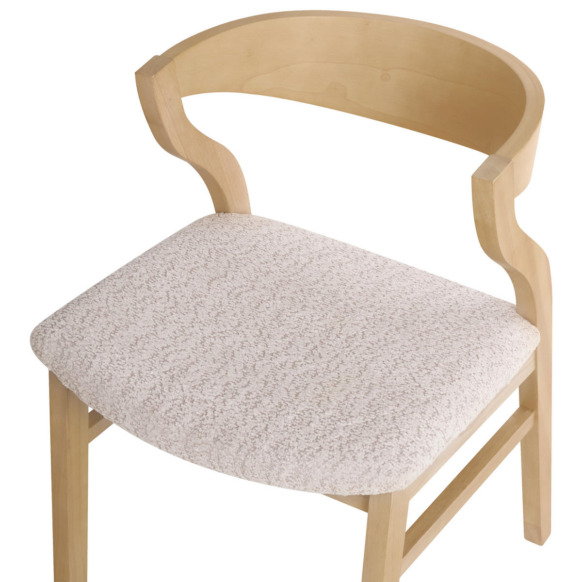 ESSZIMMERSTUHL 2er-Set Hellbeige Maroa - Beige/Braun, Holzwerkstoff (51/72/46cm) - Beliani