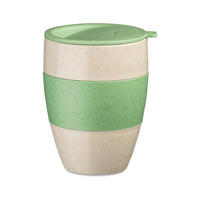 THERMOBECHER Aroma To Go 400 ml 9,8/9,8/13,3 cm - Grün, Kunststoff (0.4L) - KOZIOL