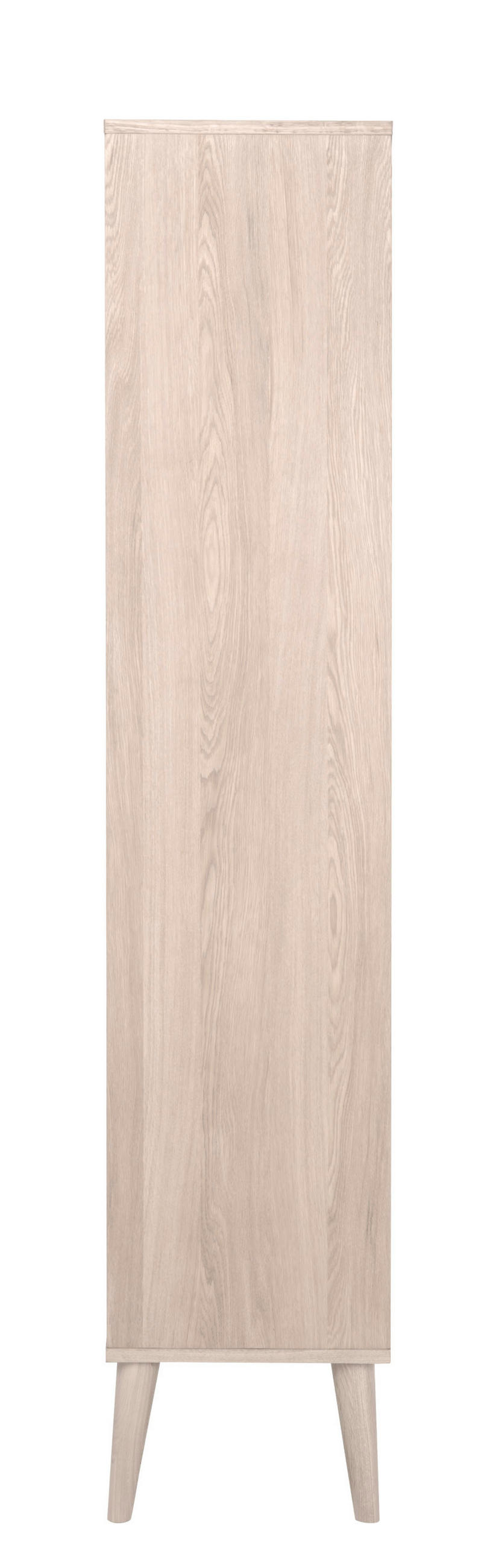 VITRINENSCHRANK, Naila, Weiß, Holz, 80 x 37 x 178 cm - Weiß, Holz (80/178/37cm) - ebuy24