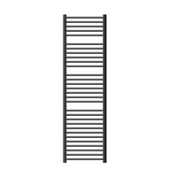 BADHEIZKÖRPER Sahara 500x1800 mm Anthrazit gerade mit Seitenanschluss - Anthrazit, Metall (50/180/5cm) - LuxeBath