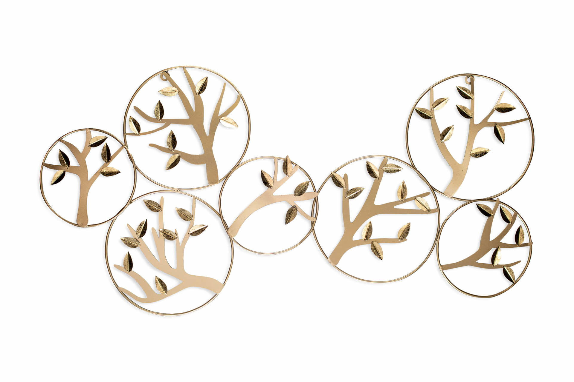 WANDDEKO Gold 120/60 cm - Goldfarben, Metall (1.65/60/4cm) - KUNSTLOFT