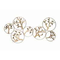 WANDDEKO Gold 120/60 cm - Goldfarben, Metall (1.65/60/4cm) - KUNSTLOFT