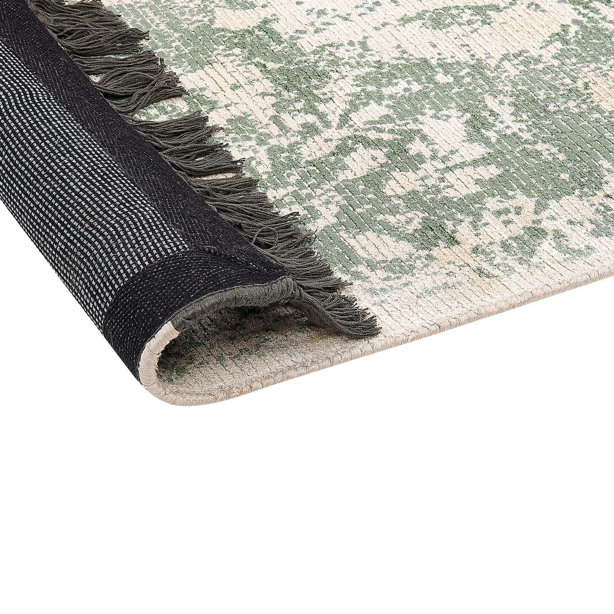 KURZFLOR-TEPPICH Akarsu 230/160 cm - Grün, Naturmaterialen (160/230cm) - Beliani