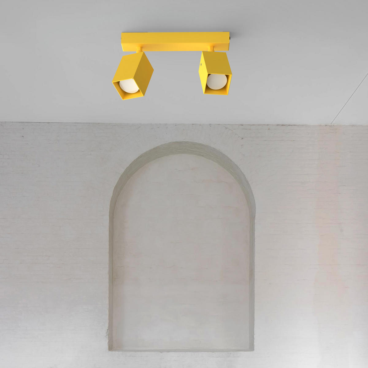 DECKENLEUCHTE - Gelb, Metall (6/27/18cm) - Lumicom