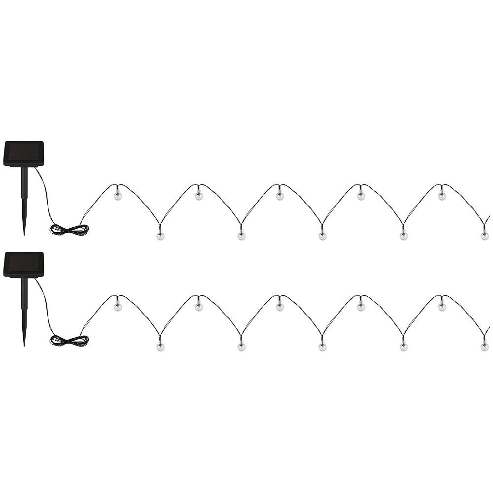 LED AUSSENLEUCHTE Kugel Schwarz Kunststoff - Schwarz, Kunststoff (280/1.8/1.8cm) - Globo Lighting