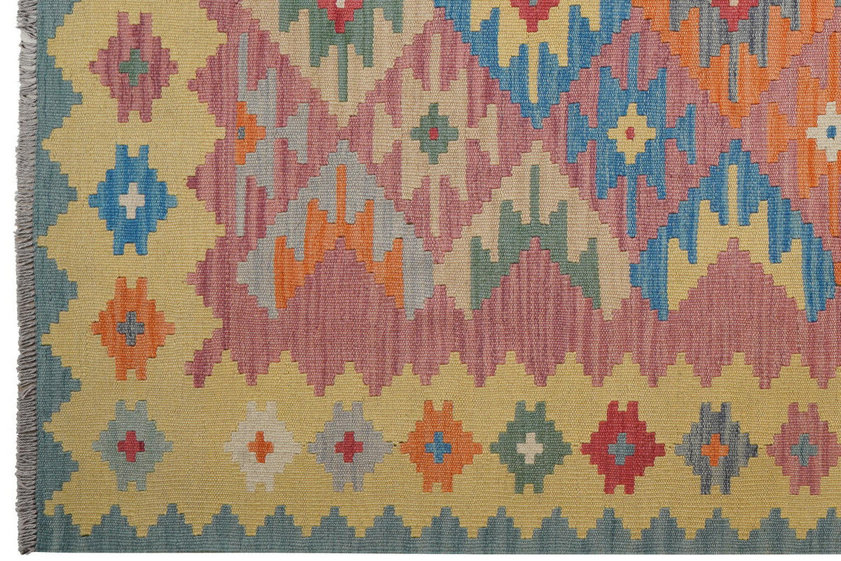 HANDWEBTEPPICH Kelim Gashgai Rot 241/167 cm Schurwolle - Rot, Textil (167/241cm) - Looma