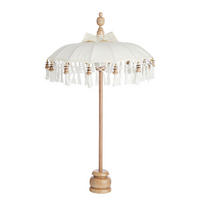 TISCHDEKO Macramè - Beige, Holz/Textil (50/85/50cm) - Butlers