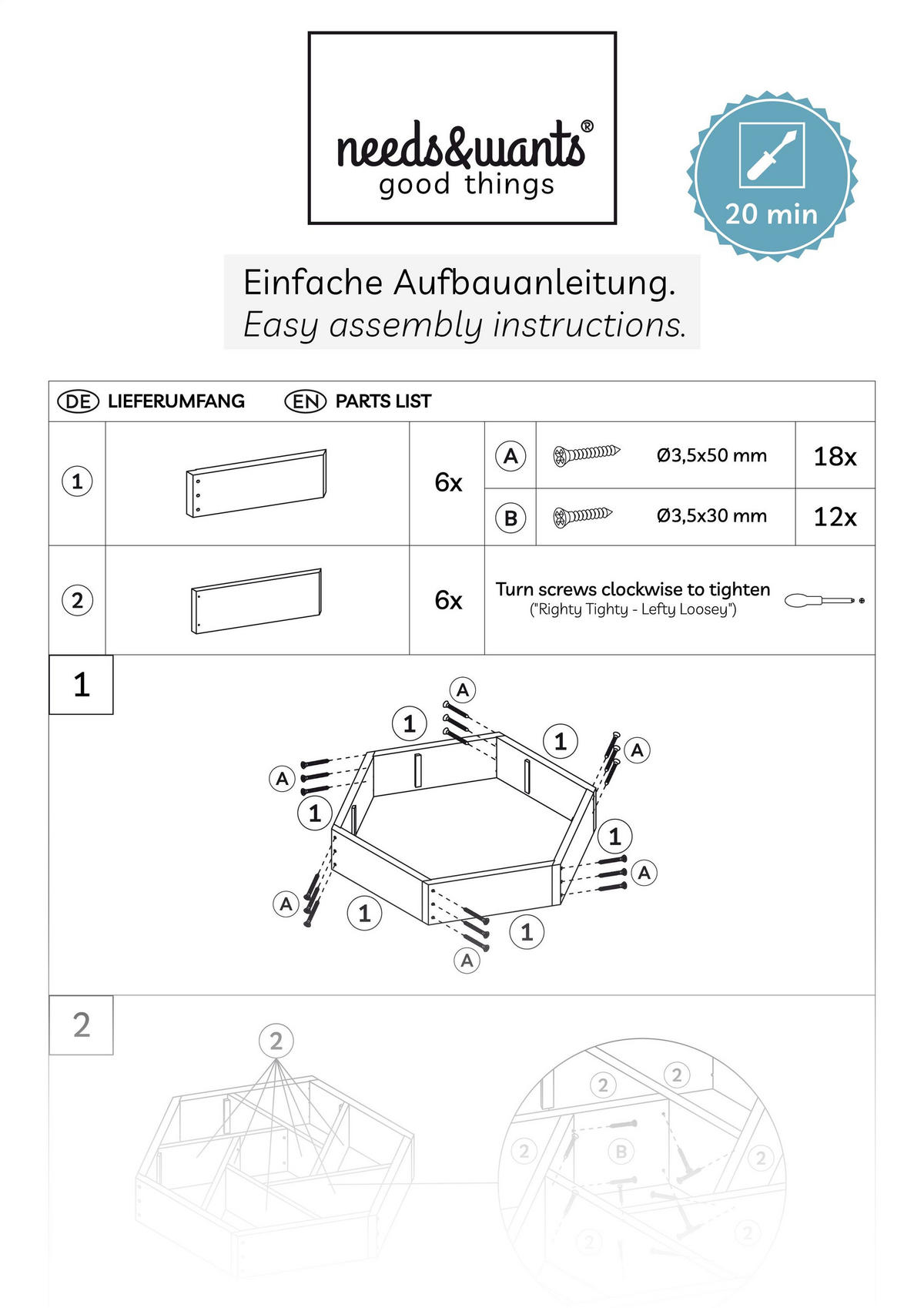 PFLANZBEET Hexy1 - Braun, Holz (100/80/100cm) - needs&wants