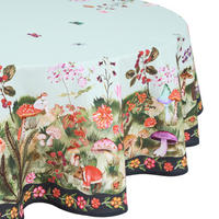 TISCHDECKE Funghi & Flowers Rund 180 cm - Multicolor, Textil (160/160cm) - Butlers