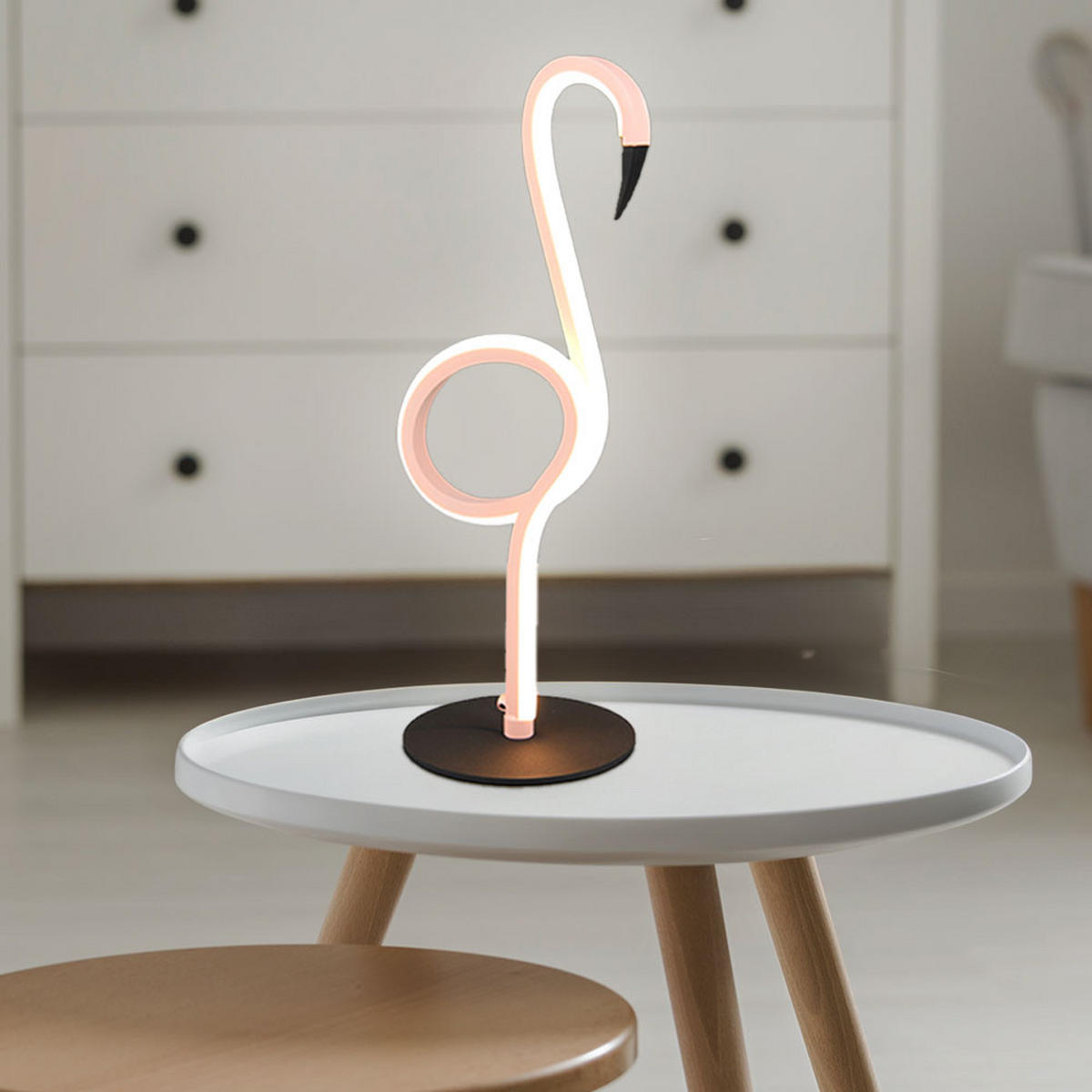 LED TISCHLEUCHTE Ingo Rosa - Rosa, Metall (12/14/35cm) - Trio Leuchten