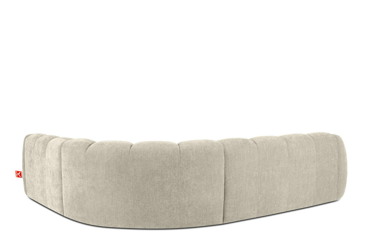 ECKSOFA RECHTS FLAVA, Ecru - Ecru, Holz/Holzwerkstoff (310/270cm) - KONSIMO®