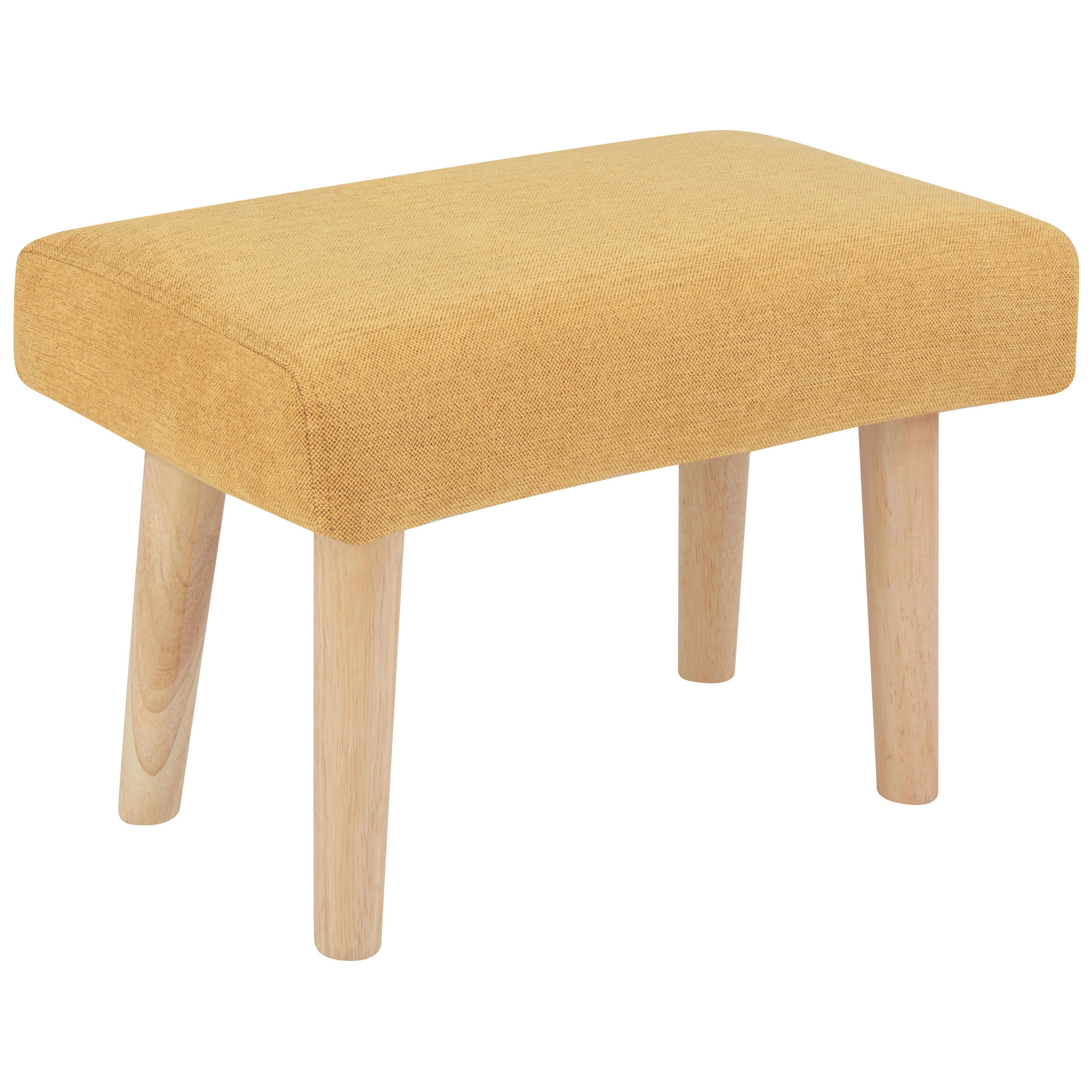 HOCKER Stoff GelbTakoma II - Gelb, Textil (50/34/30cm) - Beliani