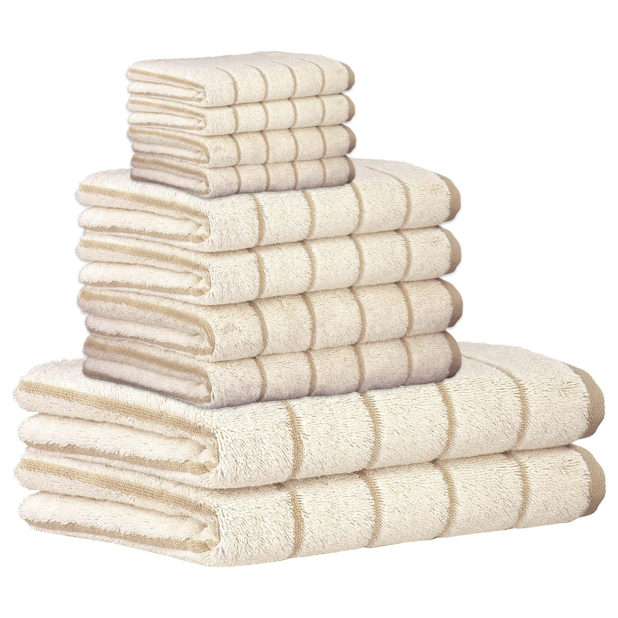 HANDTUCH Unisex Balance Beige Baumwolle 10er Pack - Beige, Textil (50/100cm) - Cawoe