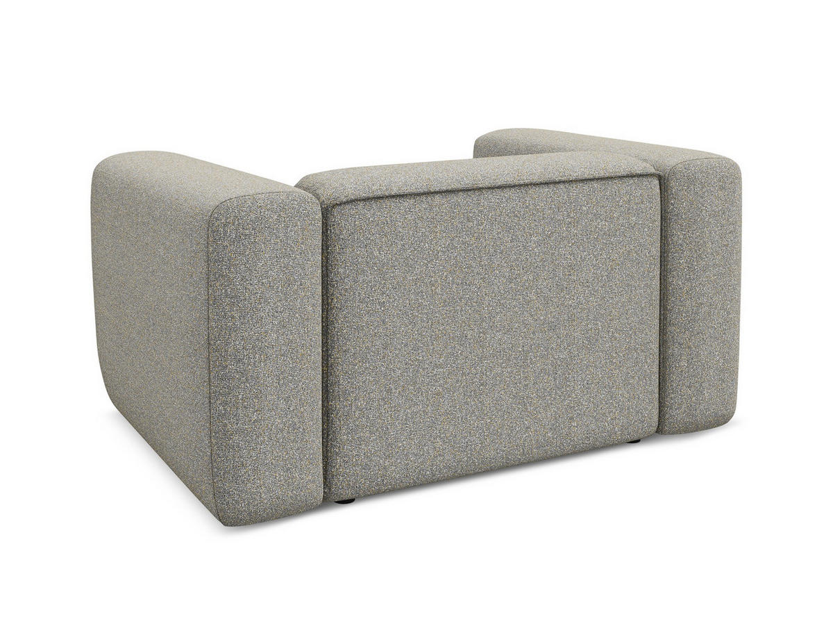 SESSEL Strukturstoff Stoff Beige - Beige/Schwarz, Kunststoff/Textil (137/70/89cm) - Makamii