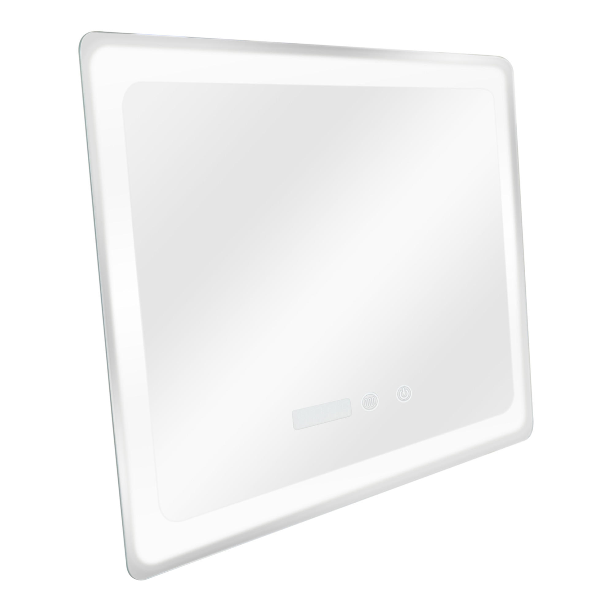 BADEZIMMERSPIEGEL Casoli - Silberfarben, Glas/Metall (90/60/3.5cm) - pro.tec