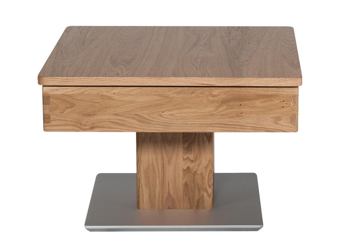 COUCHTISCH Celene 67x67x43 höhenverstellbar;diagonal verschiebbar Wildeiche - Wildeiche, Holz (67/67/43cm) - 58aufmkessel