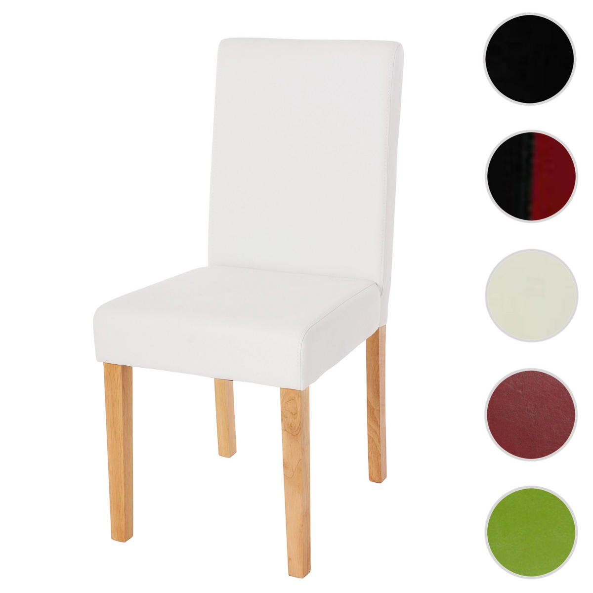 ESSZIMMERSTUHL Weiß, Braun - Weiß/Braun, Textil (43/90/56cm) - MCW