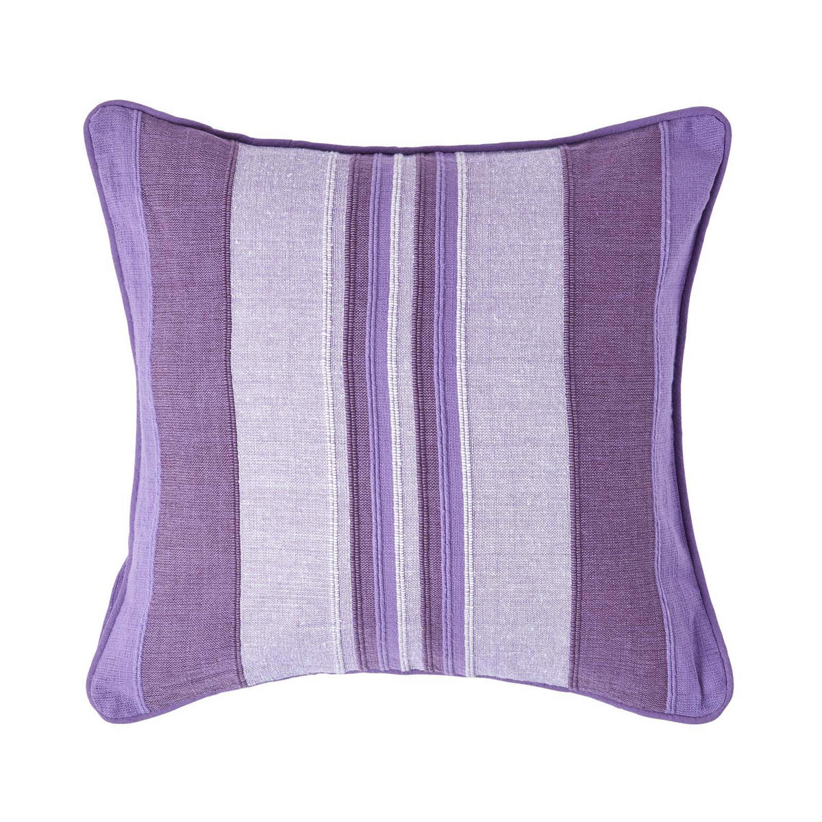 KISSENHÜLLE Morocco Stripe 60/60 cm, 100% Baumwolle - Lila, Textil (60/60cm) - Homescapes