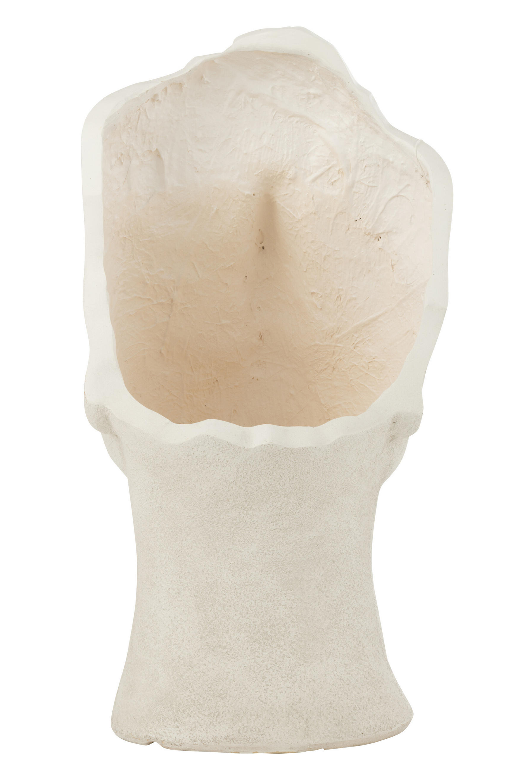 BLUMENTOPF DAVID - Töpferei - Weiß - L - Ø 36 cm - Weiß, Keramik (36/70cm) - J-Line