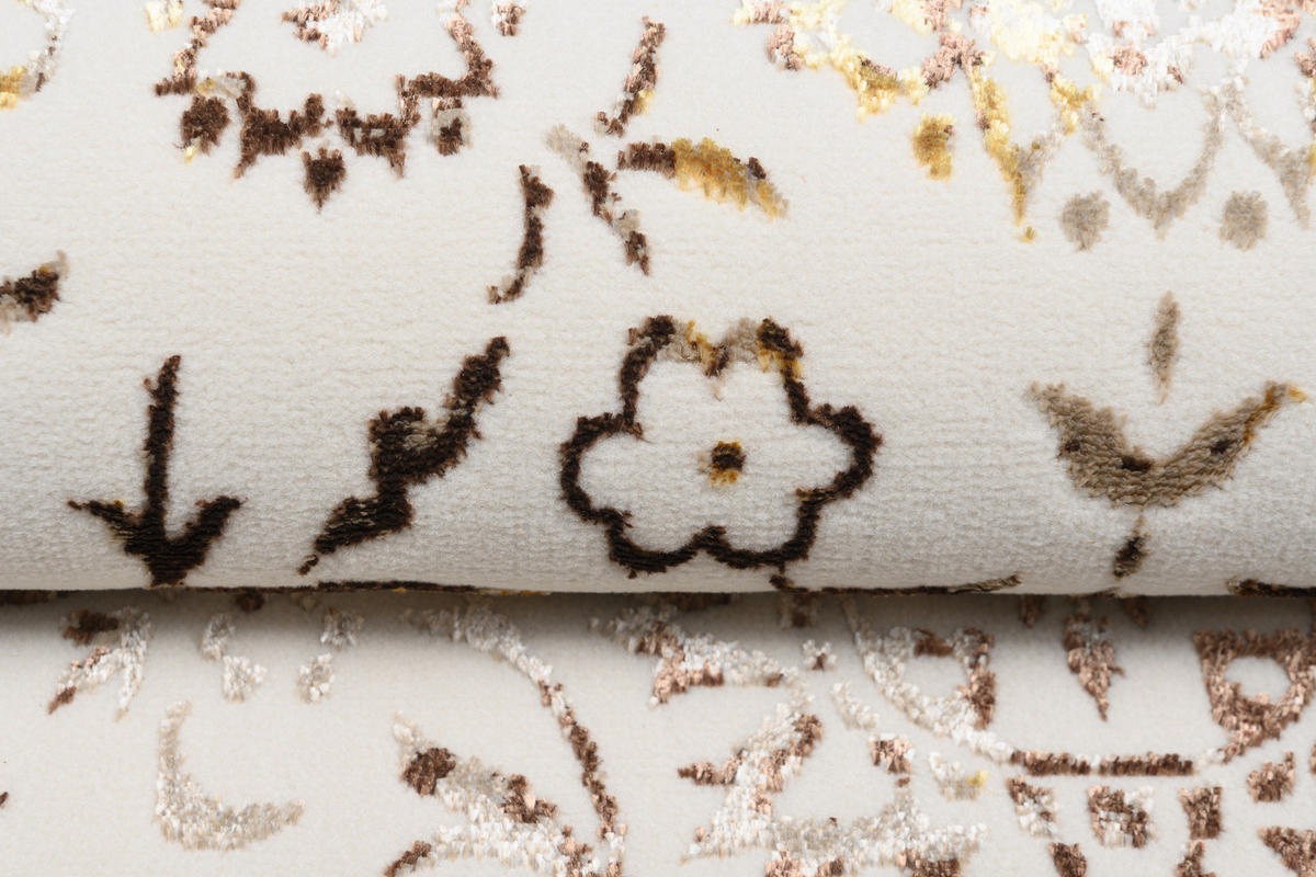 TEPPICH GOLDEN Creme Beige 140/200 cm - Beige/Creme, Kunststoff (140/200cm) - Tapiso