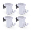 KLEMMTRÄGER für Cafehausstangen 4er Pack - Weiß, Kunststoff (2/4/4cm) - Bestlivings