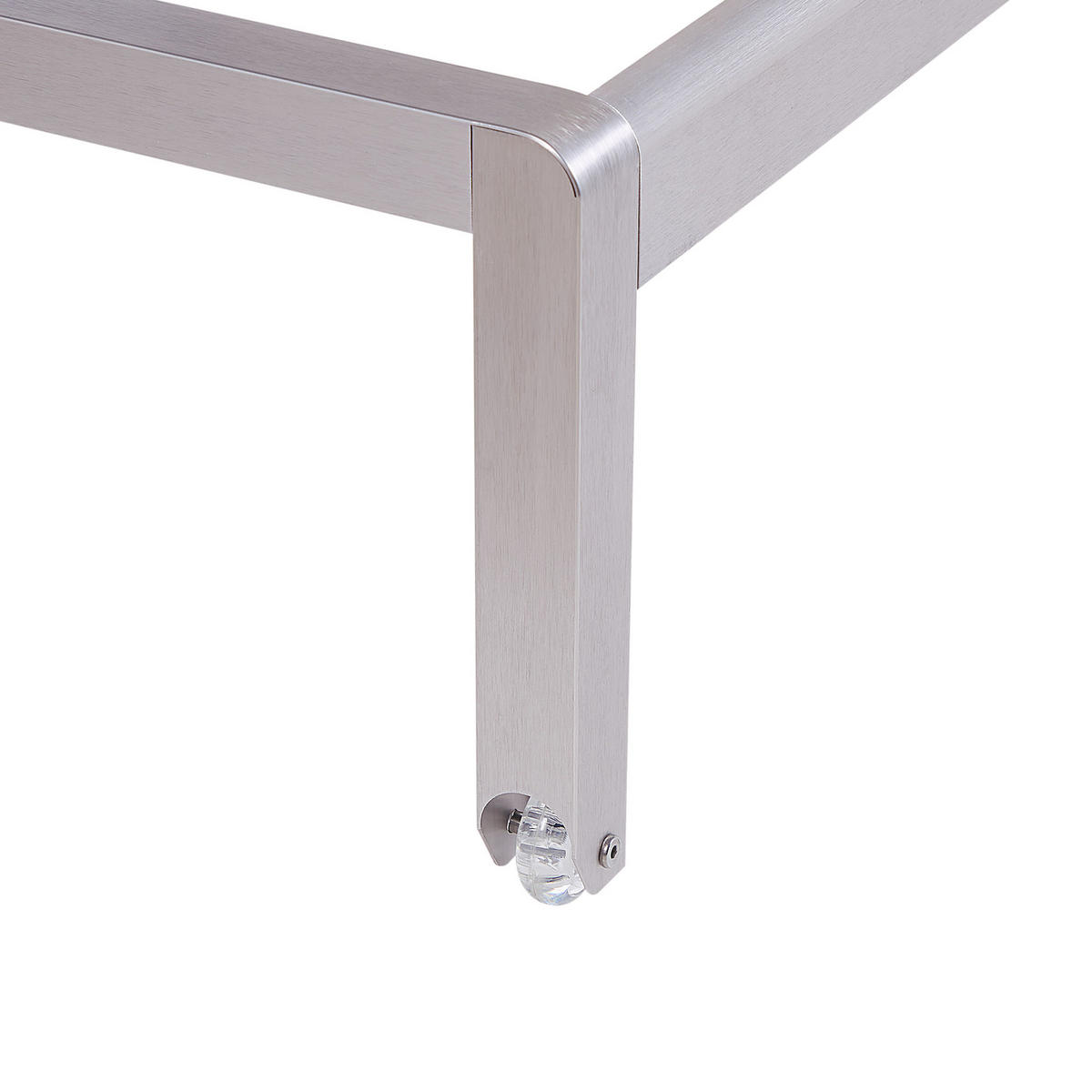 GARTENLIEGE Weiß Fossato - Weiß, Metall (64/93/198cm) - Beliani