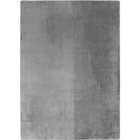 TEPPICH Kurzflor Unifarben Polyester Antirutsch Wohnzimmer Silber Läufer 80x150 - Silberfarben, Textil (80/150cm) - KADIMA DESIGN