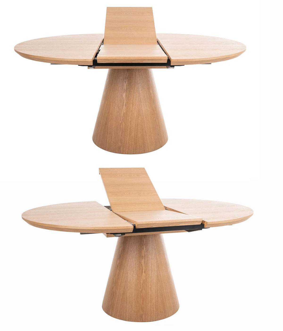 ESSTISCH Angel Eiche Natur 120-160 / 120 / 75cm - Eichefarben, Holz/Holzwerkstoff (120/120/75cm) - Feldmann-Wohnen