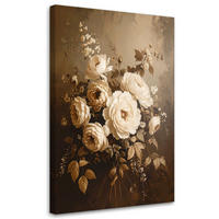 LEINWANDBILD Blumen 60x90cm - Braun, Textil (60/90cm) - Feeby