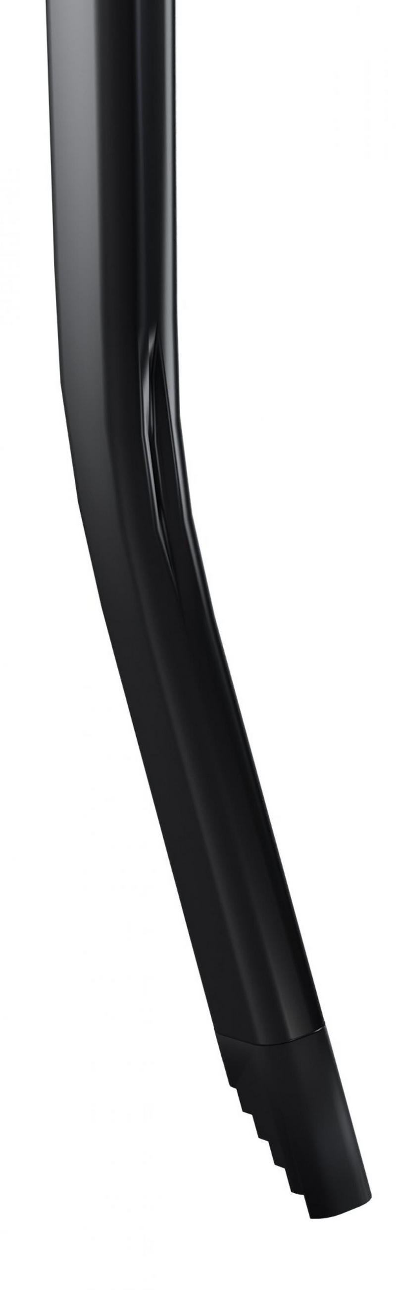 HANDTUCHHALTER eckig 46/15/147 cm Metall schwarz - Schwarz, Metall (46/147/15cm) - CLP