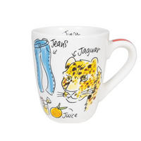 BECHER Love Letter J 0,35L in Bunt - 350 ml - Multicolor, Keramik (0.35L) - Blond Amsterdam