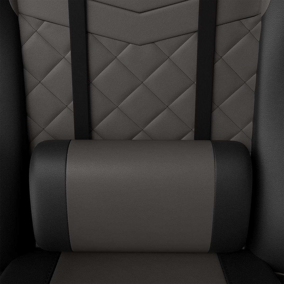 GAMINGSTUHL HyperSeat grau/schwarz - Grau, Kunststoff (63/131/121cm) - Juskys