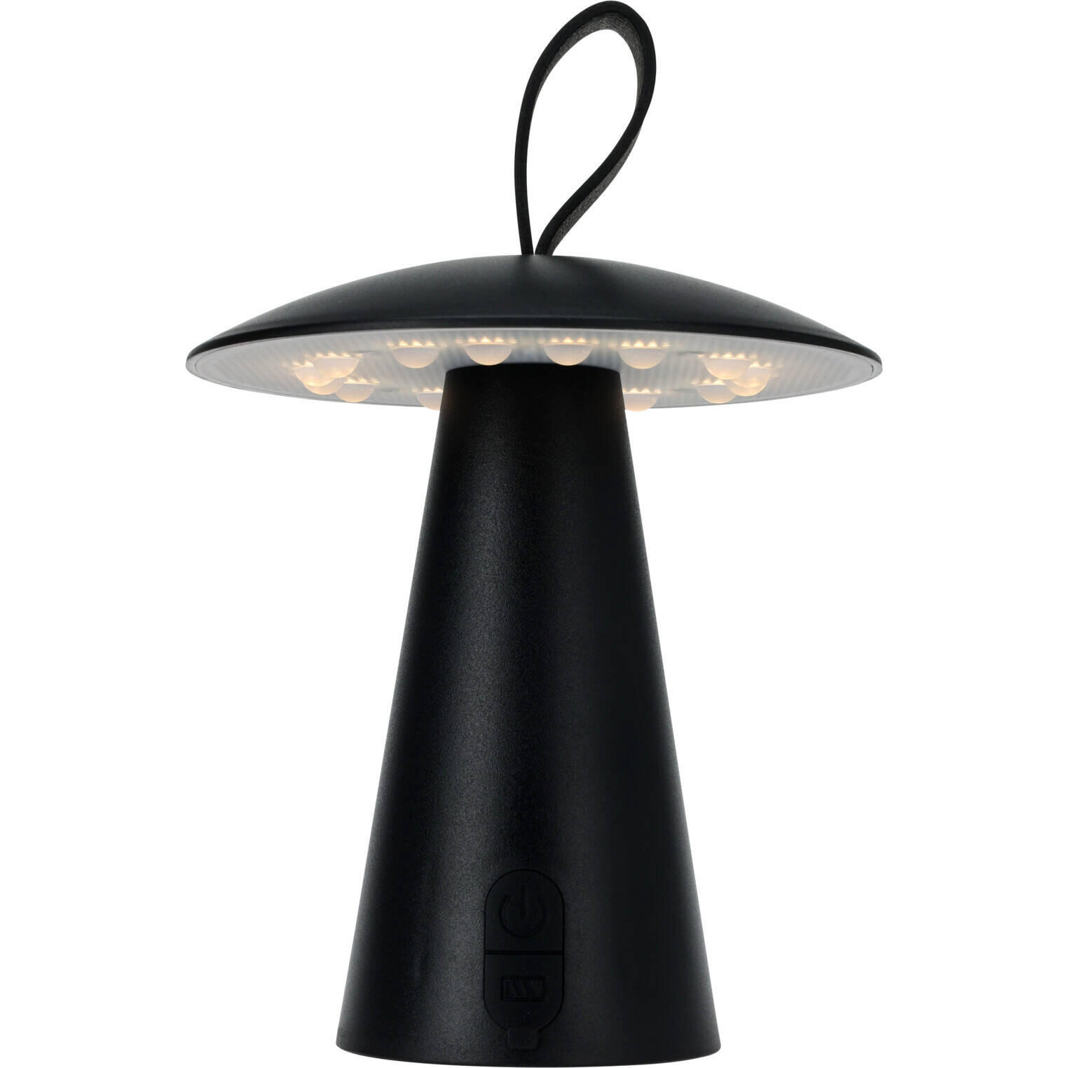 Mondex Tischlampe Schwarz 16x19.5x16 cm
