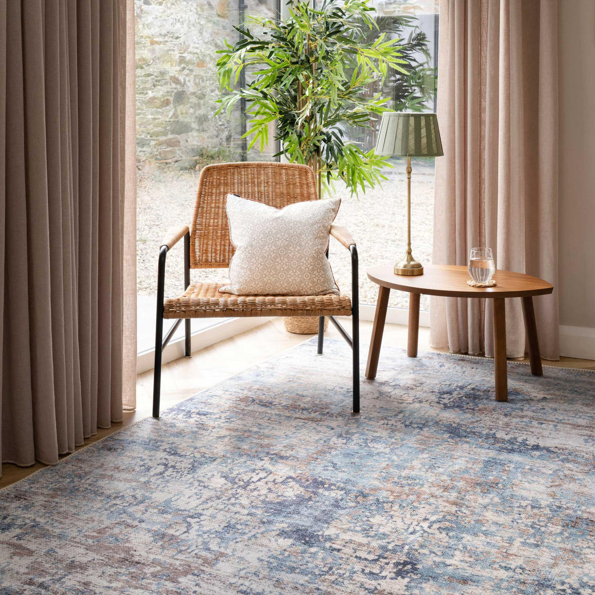 FLACHWEBETEPPICH Dash Blau - Blau, Textil (200/290cm) - Kukoon Rugs