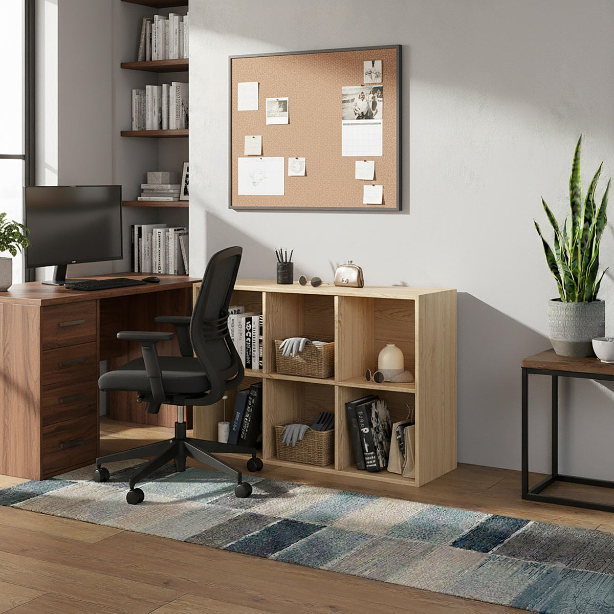 BÜCHERREGAL - Hellbraun, Holzwerkstoff/Textil (61/91/30cm) - Relaxdays