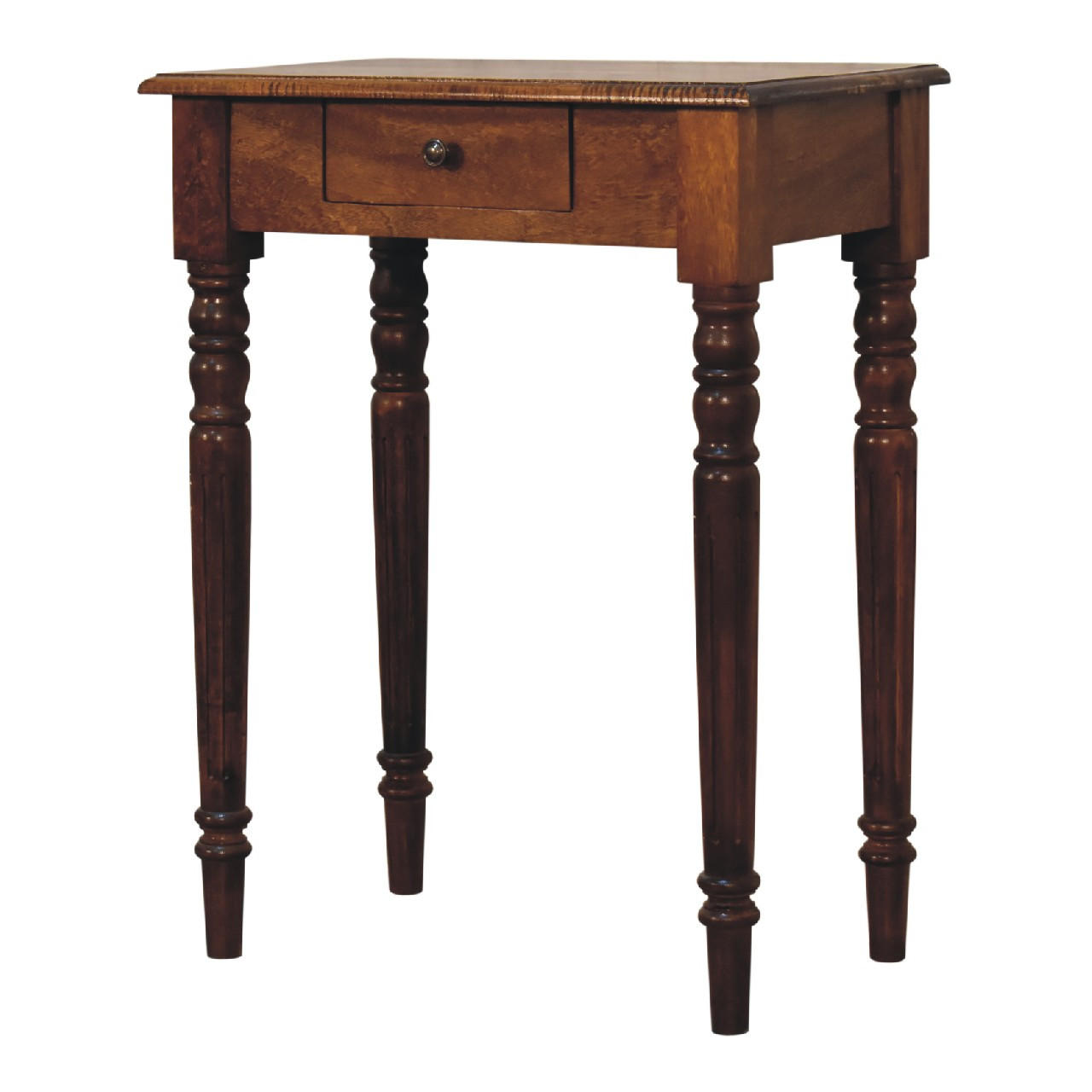 Thumbnail - Artisan Furniture Schreibtisch, Kastanien, Metall, Echtholz,Mangoholz, Holz Optik, 60x78x35 cm, Arbeitszimmer, Schreibti...