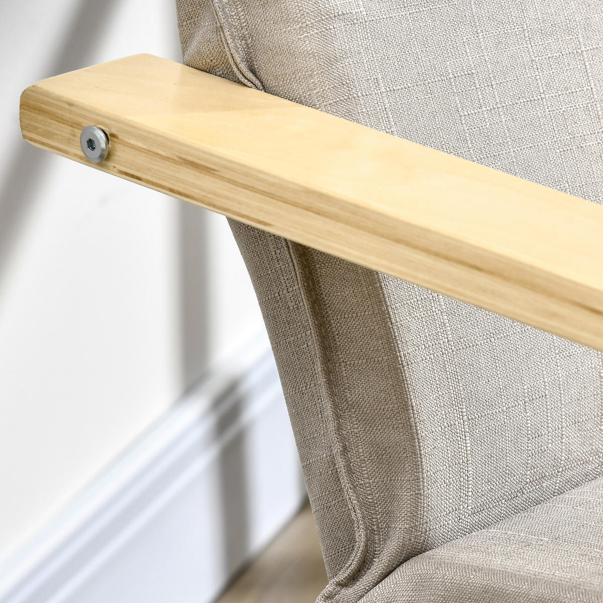 RELAXSESSEL Fußhocker Holz Stoff Kopfstütze 67 x 69 x 100 cm Grau - Grau, Textil (67/92/78cm) - Vallsero