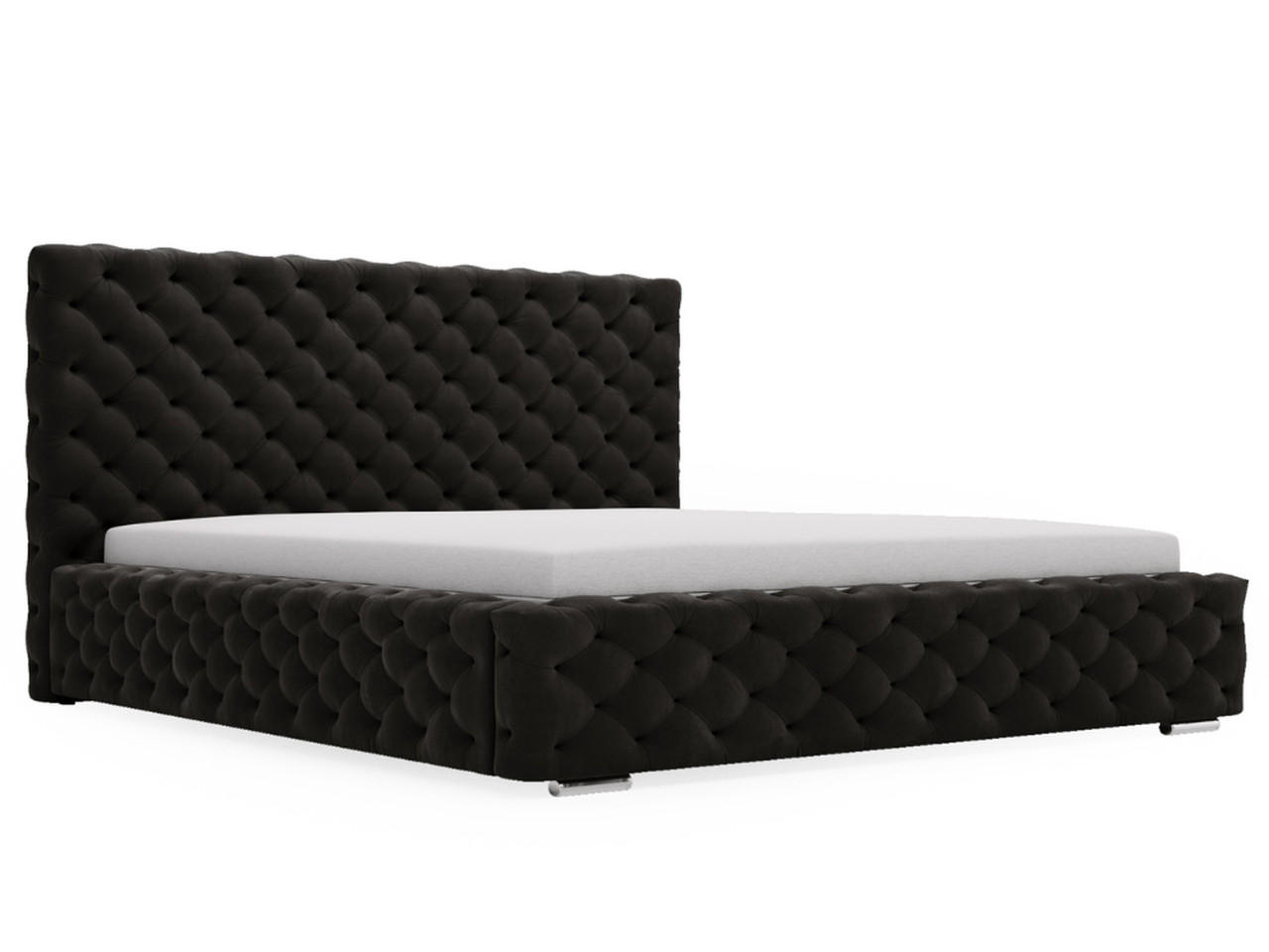 POLSTERBETT Astra 140x200 Schwarz - Schwarz/Naturfarben, Holz/Kunststoff (140/200cm) - Graingold