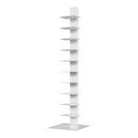 BÜCHERREGAL Eksjö - Weiß, Metall (39/150/39cm) - [en.casa]