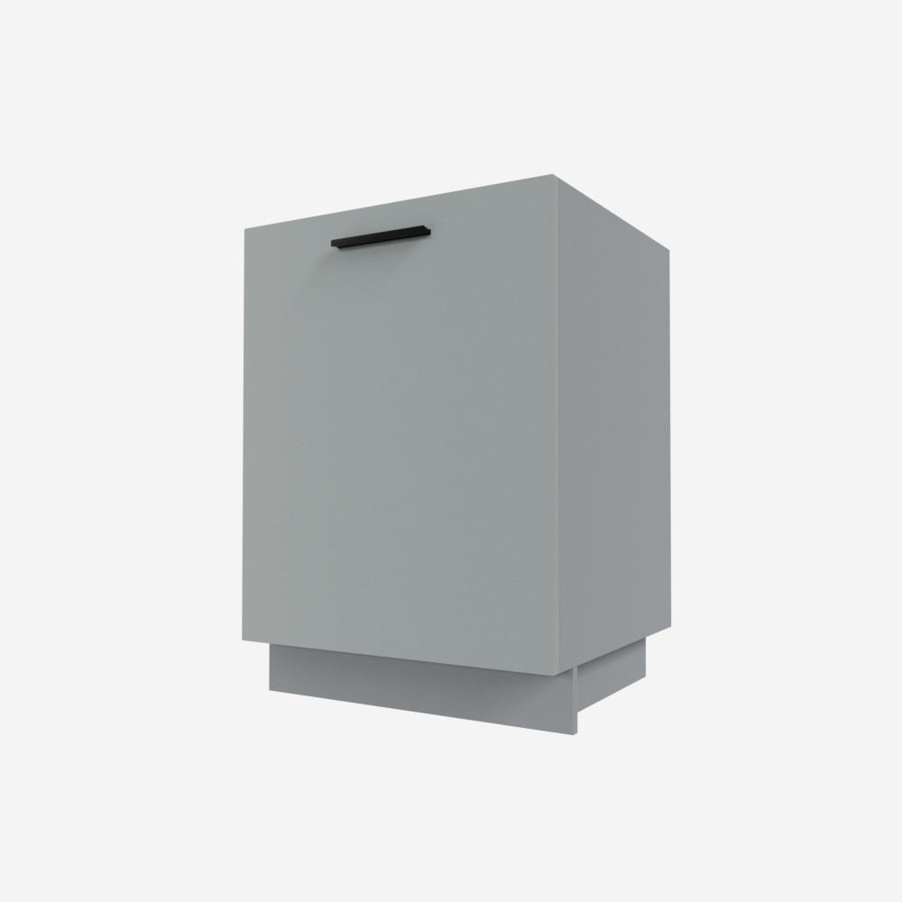 SPÜLENUNTERSCHRANK Bonn D1ZM/60 Dust Grey Matt / Grau Matt 60 / 50 / 82cm - Grau, Holz/Holzwerkstoff (60/82/50cm) - Feldmann-Wohnen