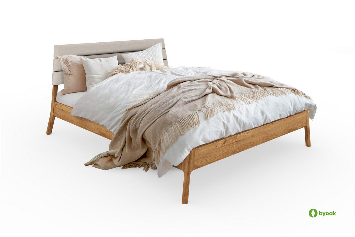 MASSIVHOLZBETT PAUL 2 90 x 220 Wildeiche - Wildeiche, Holz (90/220cm) - byoak