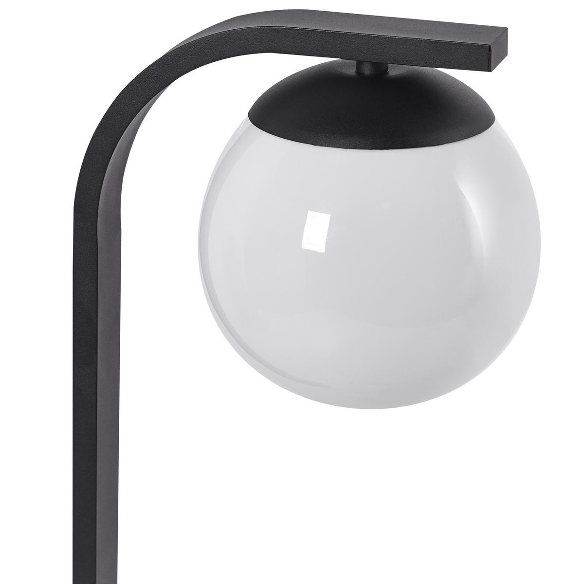 POLLERLEUCHTE Schwarz Kulsi - Schwarz, Metall (20/30/105cm) - Beliani