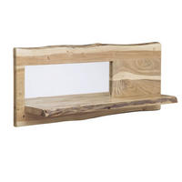 WANDREGAL Akazie 101x22x38 natur lackiert PURE ACACIA #707 - Naturfarben, Holz (101/38/22cm) - Massivmoebel24