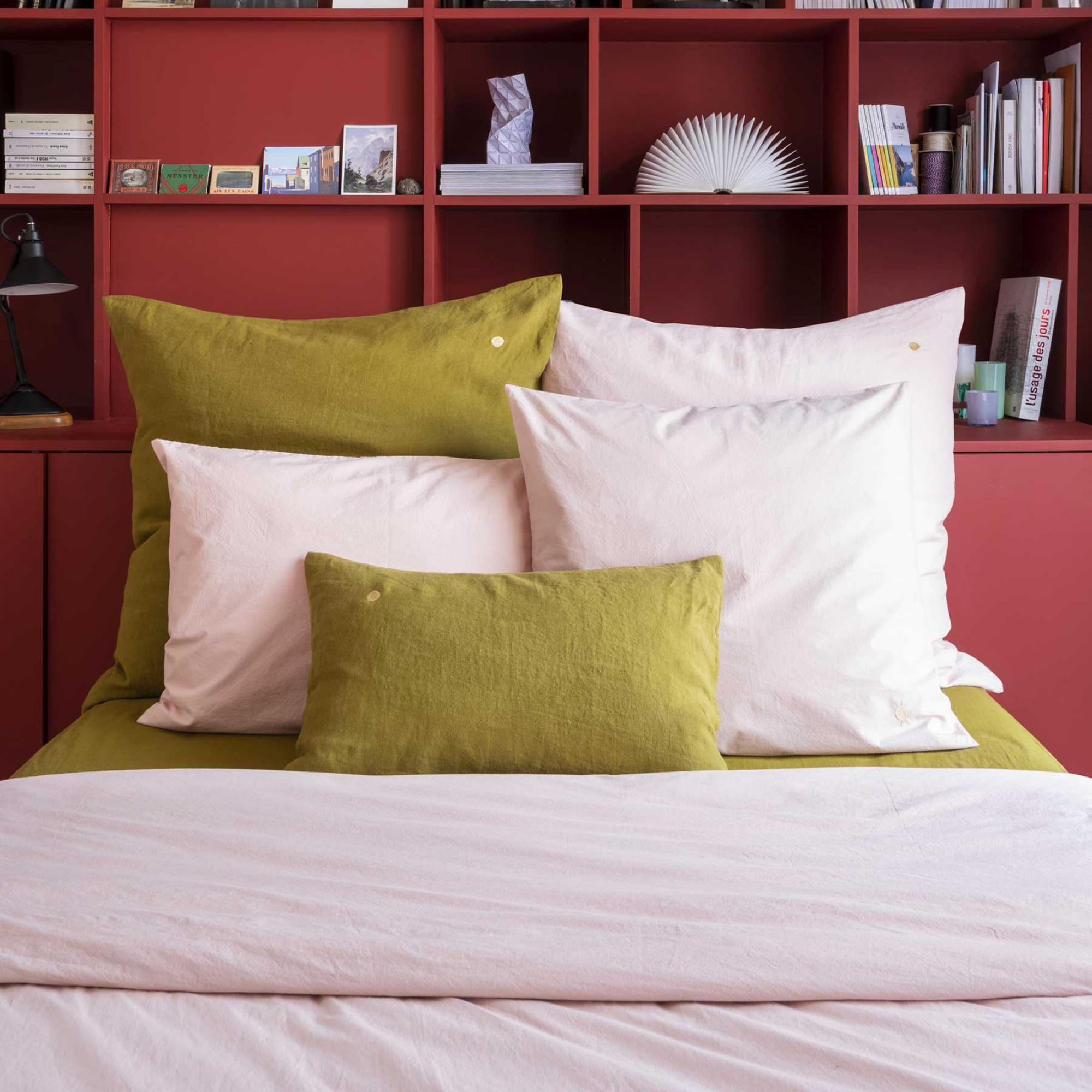 KOPFKISSENBEZUG Céleste keks 50 x 70 cm - Beige, Textil (70/50cm)