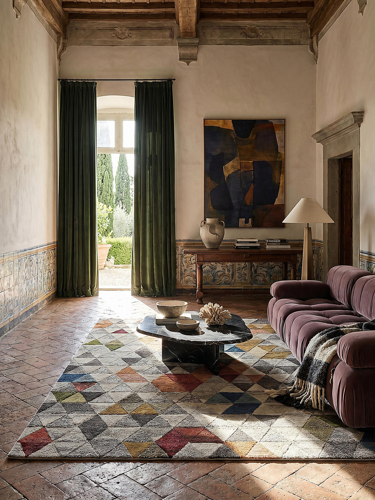 WOLLTEPPICH Modernes-Geometrisch-Design, mehrfarbig ESK LEO, Multi 160x230 cm - Multicolor, Textil (230/160cm) - KADIMA DESIGN